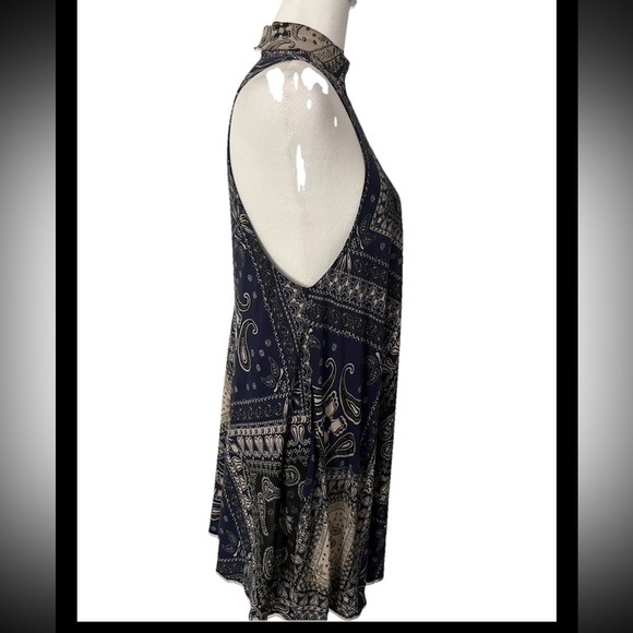 Free People Intimately Beaux Slip Dress Scarf Bandana Print Small - Picture 3 of 4
